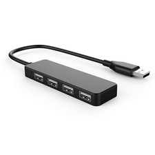 Adaptador y extensor divisor USB de 4 puertos para ordenador portátil picture