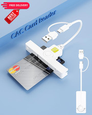 2in1 Electronic CAC Card Reader,USB C + USB-A Reader picture