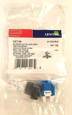 6110G-RL6 Cat 6A Leviton 10G eXtreme QuickPort 110 Jack, Channel-Rated, Blue picture