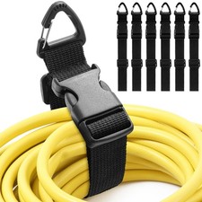 6 Pack 17 Inch Adjustable Extension Cord Holder Organizer with Triangle Clips picture