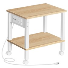 HOOBRO 2Tier Printer Stand with Charging Station and Storage for Home Office picture