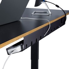 PAMO Cable Management Under Desk, Set of 2 - Black picture