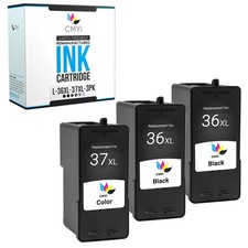 3-Pack Replacement CMYi Lexmark 36XL-37XL Ink Cartridge for X Series X3650 X4650 picture