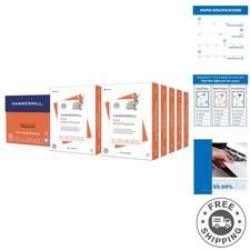 Sustainable 20 lb Copy Paper - 5000 Sheets, 96 Bright, Reliable for All Printers picture