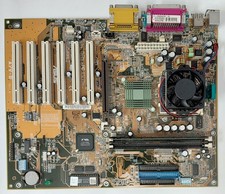 ASUS A7V-E Socket A AGP Retro Motherboard + AMD Athlon 900MHz + 256MB SD RAM picture