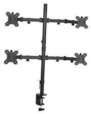 Quad 13 to 30 inch LCD Monitor Desk Mount | Adjustable 4 Screen Quad Mount picture