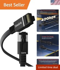 Ethernet Cable 50 ft Cat 8 High Speed Shielded LAN Patch Cord for Gaming Stre... picture