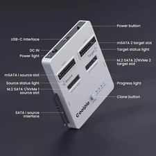 NVME/SATA 3in1 SSD Cloner Offline Clone M.2 Cloner fr M.2 NVME/SATA mSATA SATAT7 picture