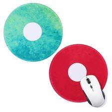2Pcs Donut Round Mouse Pad, 7.9 Inch Cute Mouse Pad, Red, Green picture