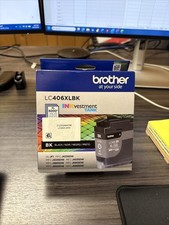 NEW OEM - BROTHER LC406XL BK BLACK Ink Cartridge - 05/2027+ picture