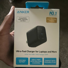 Anker Ultra-Fast USB-C Charger 65W Max Compact Foldable Plug Black picture