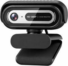 1080P Webcam for PC,90°FOV Web Camera with Noise-Canceling Microphone, USB Plug- picture