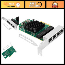 Quad RJ45 1GbE PCIe Network Card - BCM5719-4P, High-Speed NIC for Gaming & Serve picture