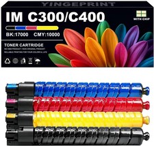 Toner Cartridge for Ricoh IM C300, IM C300F, IM C400 & IM C400F Printers 4-Pack picture