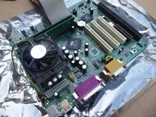 MSI - MS-6368 VER 5 Motherboard, Socket 370 with CPU, Filled Memory, Cables, Fan picture