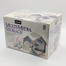 [NEW] Vintage/Retro Allsop Multi-Media Storage For Floppy/DVDs/Data Cartridges picture