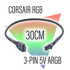 Corsair RGB to Standard ARGB 3-pin 5V Adapter MALE/FEMALE (30cm) picture
