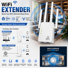 WiFi Extender Signal Booster Up to 5000sq.ft & 45 Devices Strong WiFi Range 2026 picture