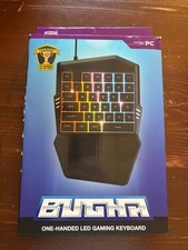 USB Bugha Exclusive RGB LED Color Changing One Handed Ergonomic Gaming Keyboard picture