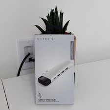 New Satechi USB-C Pro Hub with AVEC Ethernet and 4K HDMI Silver ST-TCPHES picture