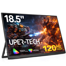 18.5 Inch Portable Monitor UPERFECT 120Hz Fast Refresh Rate HDMI USB-C Display picture