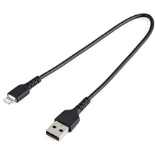 Startech 0.3M USB-A TO LIGHTNING CABLE RUGGED BLACK 2YR picture