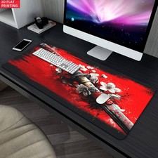2D Flat 1pc Sword On Red Background Pattern Pad for Desk, Gaming, Office Decor picture