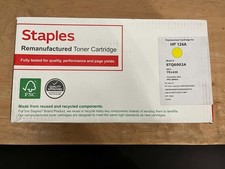 Staples Yellow Standard Yield Toner Reman| Ink | Replacement | HP 124A | Q6002A picture