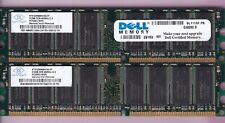 1GB 2x512MB PC3200 DELL DJ0202.D NANYA NT512D64S8HC0G-5T DDR-400 MEMORY KIT DDR1 picture