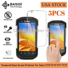🔥 5-PACK Tempered Glass Screen Protector For Zebra TC70 TC72 TC75 TC77 70X US🔥 picture