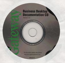 Gateway E-1400 1600 3400 4400 4600 Business Desktop V Documentation CD (2001) picture