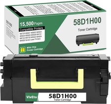 58D1H00 Black High Yield Toner w New Chip for Lexmark 58D1000 for MS725, 3276 picture