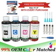 4x100ml Refill ink Canon PG-275 CL-276 Ink Cartridges Black Color TS3520 TS3522 picture