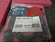 Qty (7) Tripp Lite 5ft Power Extension Cord C13 to C14 13A P004-005-13A 100-250V picture