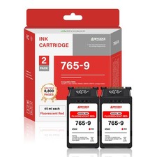 2 Pack 765-9 Red Ink Cartridge : Fluorescent Red Postage Ink Cartridges picture