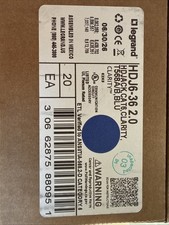 (20 Pieces Per Box)  Legrand HDJ6-36 2.0 Cat6 RJ45 Clarity T568A/B Blue picture