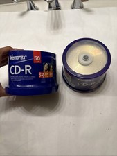 2x 100 MEMOREX Music CD-R 2) 50 Packs Spindle 52X 700MB 80min Blank CD SEALED picture