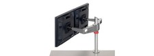 Knoll Sapper Dual Monitor Arm (Silver) + Base + Plates + Clip + Screws picture