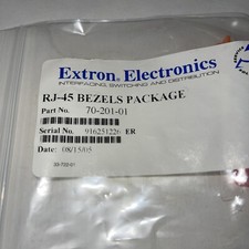 Extron RJ 45 Bezels Package 70-201-01 Lot Of 4 Packages New picture