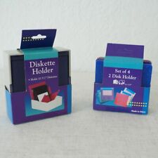 Vintage Disk Holder & Diskette Holder Set picture