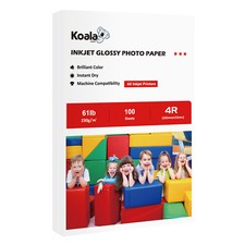 100 Koala Premium Glossy Photo Paper 4x6 Thick 61lb for Inkjet Printers Epsn. HP picture