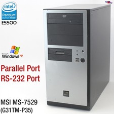 PC Computer MSI G31TM-P35 MS-7529 Parallel LPT RS-232 2GB 160GB Windows XP picture