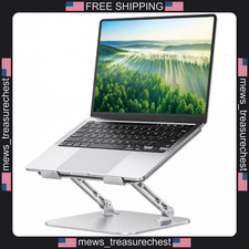 Aluminum Laptop Stand for 11-16 Inch Devices, Adjustable, Black picture