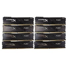 Lot of 8 Kingston Hyper X Fury 16GB 3733MHz SODIMM RAM Memory HP37D4U1S8HC-16X picture