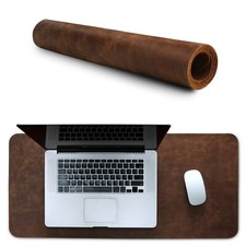 Londo Top Grain Leather Extended Mouse Pad - Desk Mat Brown picture