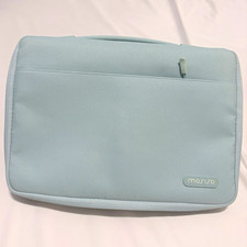 MOSISO 13 in Laptop Sleeve Blue Polyester Padded Zipper Closure Solid picture