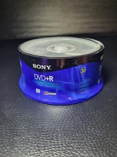 Sony DVD+R 30DPR47RS4 Recordable Media 1X - 16X 120 min 4.7GB 30-Pack Spindle picture