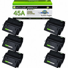 6PK High Yield Q5945A BK Toner Cartridge Fits For HP 45A 4345 M4345x M4345xs MFP picture