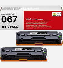 067H Toner Cartridges 2 Pack Replacement for Canon 067 067H Toner with Chip picture