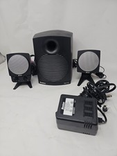 Boston Acoustics BA745 2.1 Computer Speaker System Sub & 2 Satellites ~ Working picture
